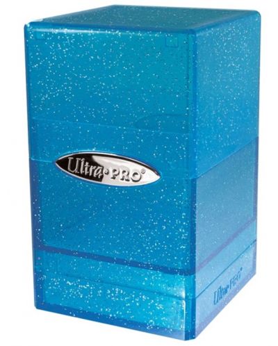 Kutija za kartice Ultra Pro Satin Tower - Glitter Blue (100+ kom.) - 1