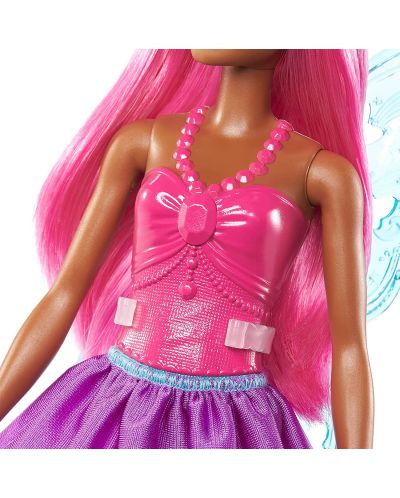 Lutka Barbie Dreamtopia - Barbie vila iz bajke s krilima, s ružičastom kosom - 2