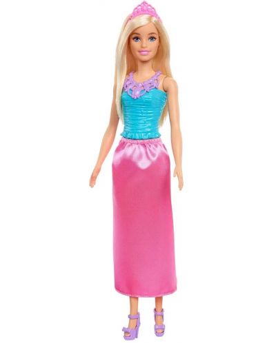 Lutka Barbie - Princeza, s ružičastom suknjom - 1