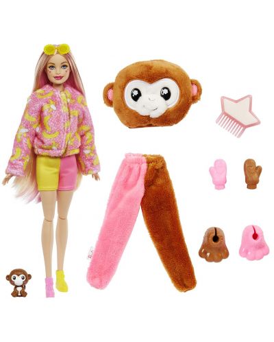 Lutka super iznenađenje Barbie - Color Cutie Reveal, majmun - 2