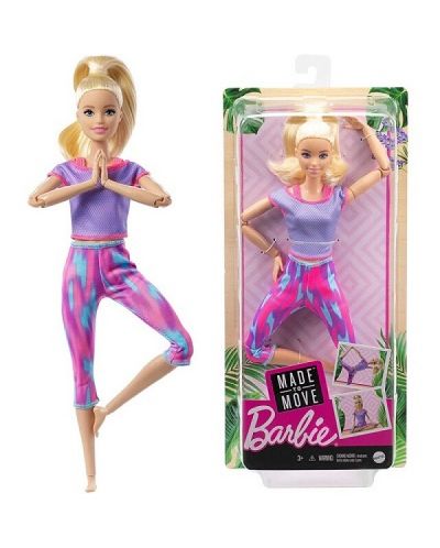 Lutka Mattel Barbie Made to Move s plavom kosom - 1