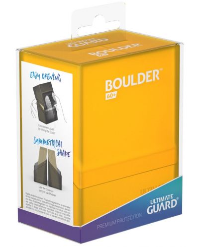 Kutija za kartice Ultimate Guard Boulder Deck Case - Standard Size, žuta (80 kom.) - 5