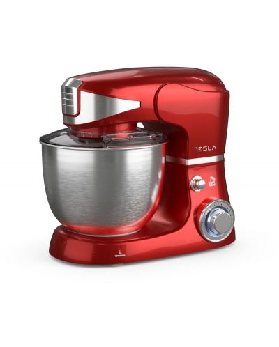 Kuhinjski robotTesla - KR600RA, 1000W, 6 brzina, crveno/srebrni - 5