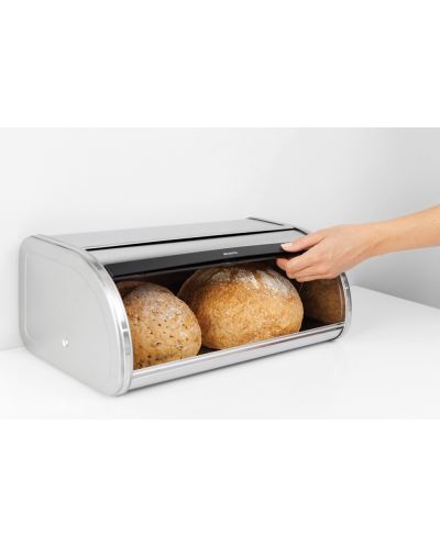 Kutija za kruh Brabantia - Roll Top, 16 l, Matt Steel Fingerprint Proof - 6