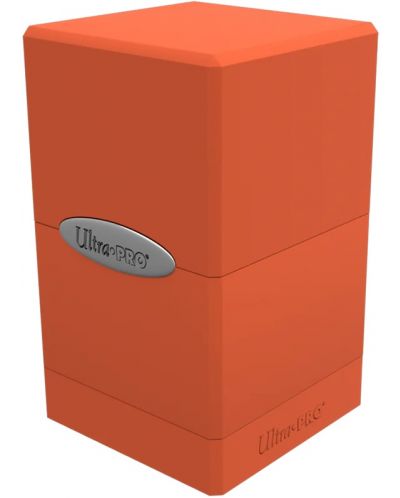 Kutija za kartice Ultra Pro Satin Tower, Pumpkin Orange (100+ kom.) - 1