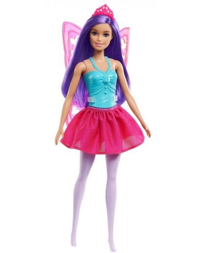 Lutka Barbie Dreamtopia - Barbie vila iz bajke s krilima, s ljubičastom kosom - 1