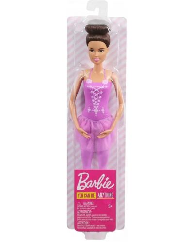 Lutkа Mattel Barbie – Balerina smeđe kose u ljubičastoj haljini - 1
