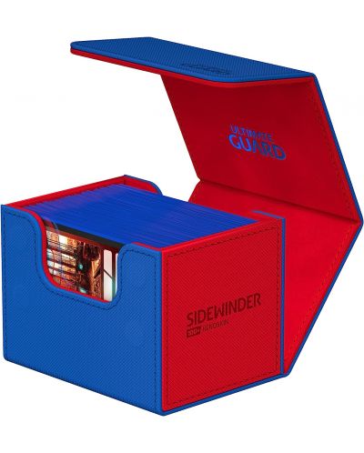 Kutija za kartice Ultimate Guard Sidewinder XenoSkin Synergy - Plava/Crvena (100+ kom.) - 2