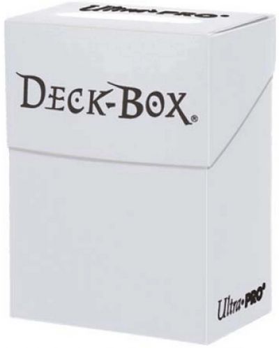 Kutija za karte Ultra Pro - Solid Color Deck Box, White (80+ kom.) - 1