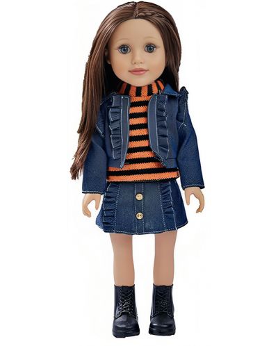 Lutka Ocie - Fashion Girl, s odjećom od trapera, 46 cm - 1