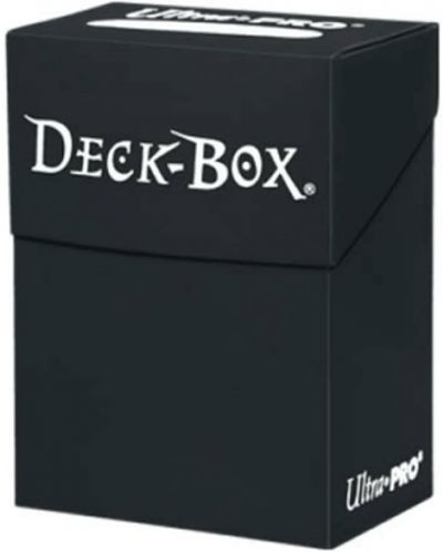 Kutija za karte Ultra Pro - Solid Color Deck Box, Black (80+ kom.) - 1