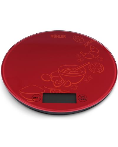Kuhinjska vaga Muhler - KSC-2026R, 5 kg, crvena - 1