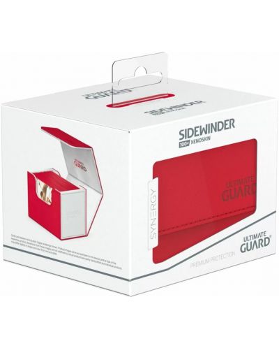 Kutija za kartice Ultimate Guard Sidewinder XenoSkin SYNERGY Red/White (100+ brojeva) - 4