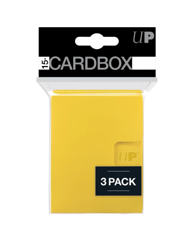 Kutija za karte Ultra Pro - Card Box 3-pack, Yellow (15+ kom.)  - 1