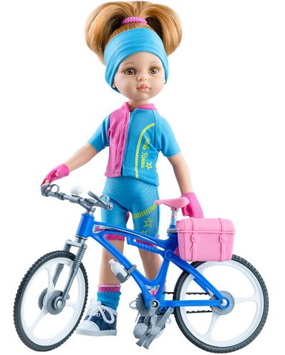 Lutka Paola Reina Amigas - Dasha, s biciklom, 32 cm - 1