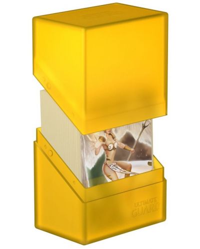 Kutija za kartice Ultimate Guard Boulder Deck Case - Standard Size, žuta (80 kom.) - 3