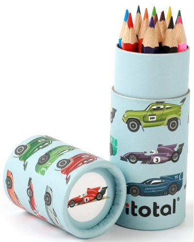 Kutija s olovkama I-Total Cars - 12 boja - 2