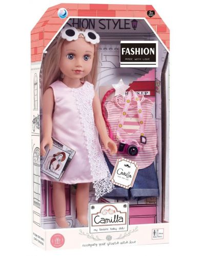 Lutka Raya Toys - Camilla, s odjećom i dodacima, 44 cm - 1