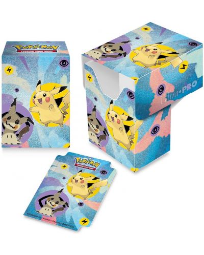 Kutija za pohranjivanje kartica Ultra Pro Deck Box - Pikachu & Mimikyu (75 kom.) - 1