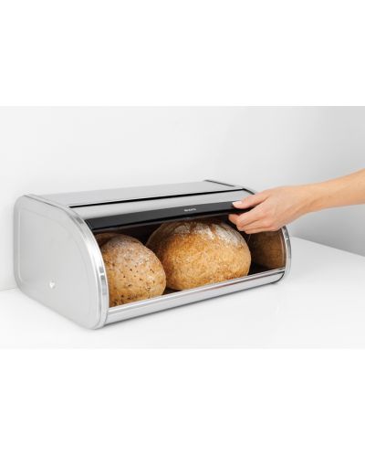 Kutija za kruh Brabantia - Roll Top, 16 l, Metallic Grey - 5