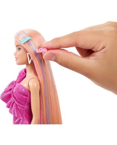 Lutka Barbie Fun & Fancy Hair - S dugom obojenom kosom i dodacima - 6