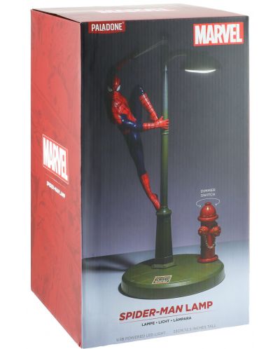 Svjetiljka Paladone Marvel: Spider-Man - Spidey on Lamp, 33 cm - 6