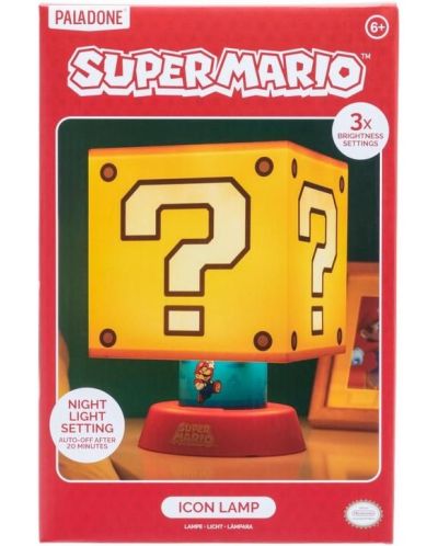 Svjetiljka Paladone Games: Super Mario Bros. - Question Block - 5