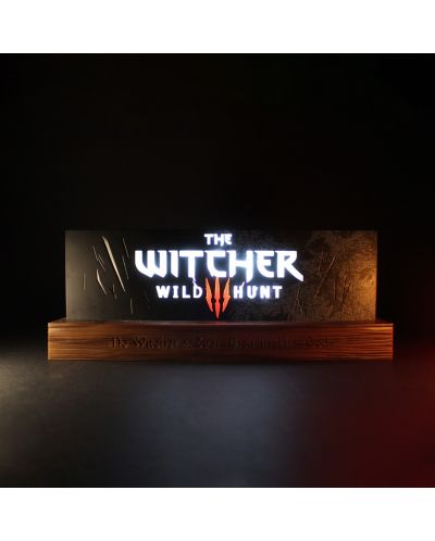 Svjetiljka Neamedia Icons Games: The Witcher - Wild Hunt Logo, 22 cm - 3