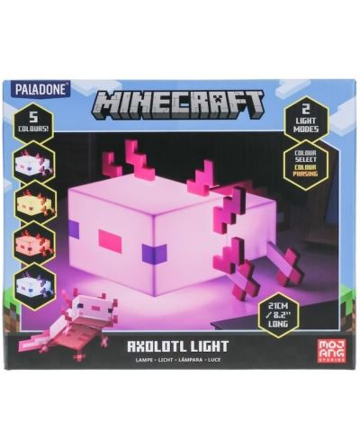 Svjetiljka Paladone Games: Minecraft - Axolotl - 5