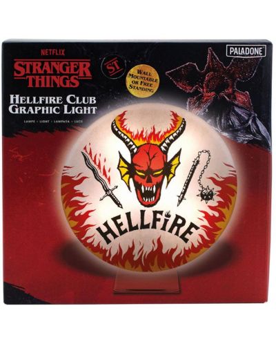 Svjetiljka Paladone Television: Stranger Things - Hellfire Club Logo - 3