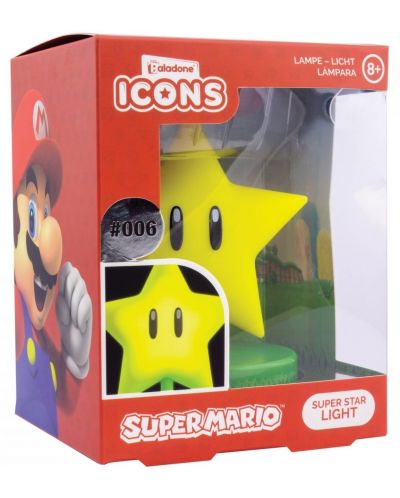 Svjetlo Paladone Games: Super Mario - Super Star - 2