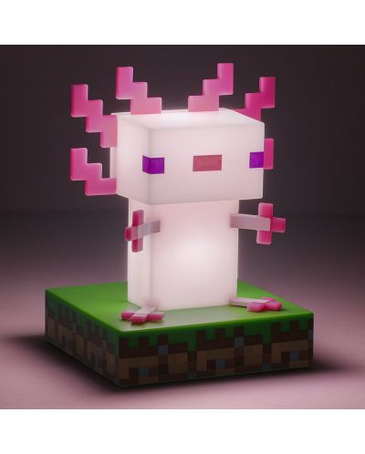 Svjetiljka Paladone Games: Minecraft - Axolotl Icon - 4