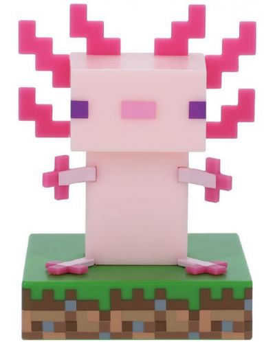 Svjetiljka Paladone Games: Minecraft - Axolotl Icon - 1