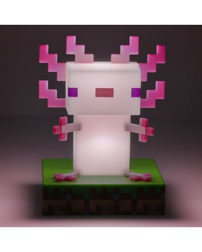 Svjetiljka Paladone Games: Minecraft - Axolotl Icon - 3
