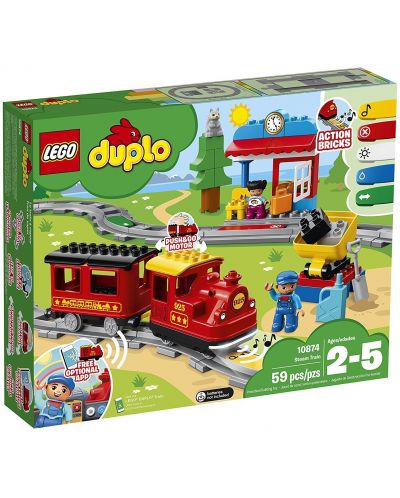 Konstruktor Lego Duplo – Parni vlak (10874) - 1