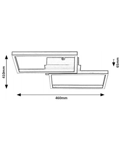 LED stropna svjetiljka Rabalux - Ludano 71032, IP20, 230V, 40W, crni mat - 10