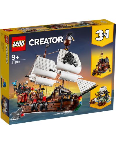 Konstruktor 3 u 1 Lego Creator – Piratski brod (31109) - 1