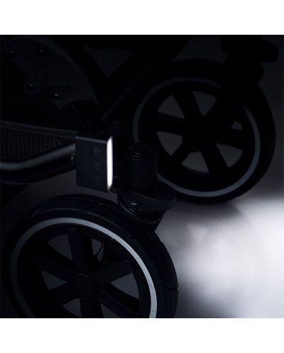 LED prednje svjetlo za dječja kolica ABC Design - S USB-om, crna - 7