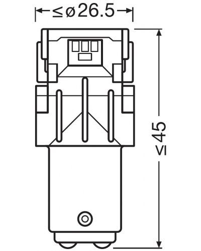 LED Auto žarulje Osram - LEDriving, SL, Amber, P21/5W, 1.9W, 2 komada, žute - 4