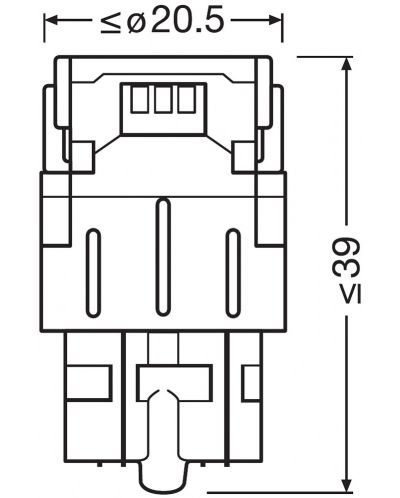 LED Auto žarulje Osram - LEDriving, SL, Amber, W21/5W, 1.9W, 2 komada, žute - 4