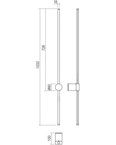 LED Svjetiljka Smarter - Taboo 01-3125, IP20, 240V, 11W, crni mat - 2