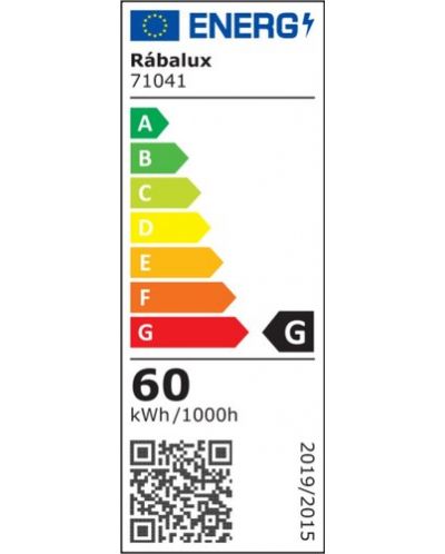 LED Luster Rabalux - Tesia 71041, IP20, 60W, prigušivi, crni - 5