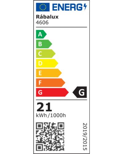 LED Luster Rabalux - Cyclone 4606, IP20, 21W, 230V, srebrnast - 6