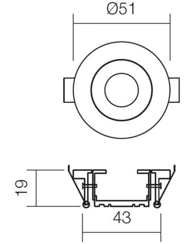 LED Svjetiljka za ugradnju Smarter - MT 119 70324, IP20, 240V, 1W, bijela - 3