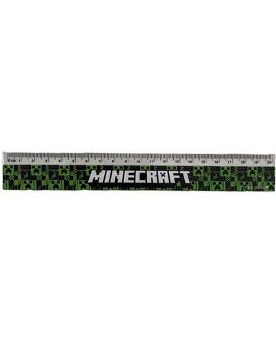 Ravnalo Panini Minecraft - Green, 20 cm - 1