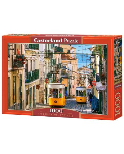 Puzzle Castorland od 1000 dijelova - Tramvaji u Lisabonu, Portugal - 1