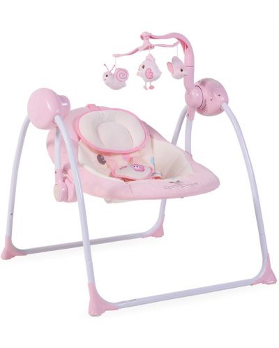 Električna ljuljačka za bebe Cangaroo - Baby Swing +, ružičasta - 1
