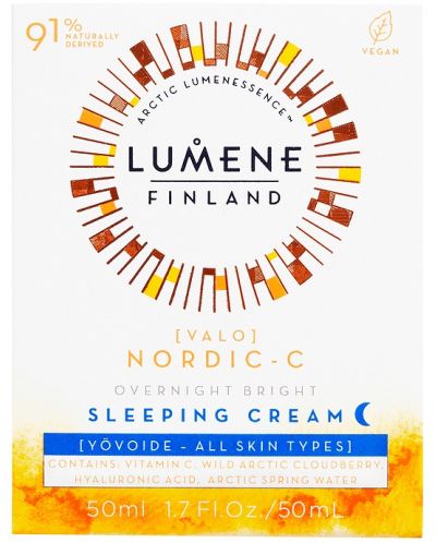 Lumene Valo Noćna krema-maska Nordic-C, 50 ml - 4