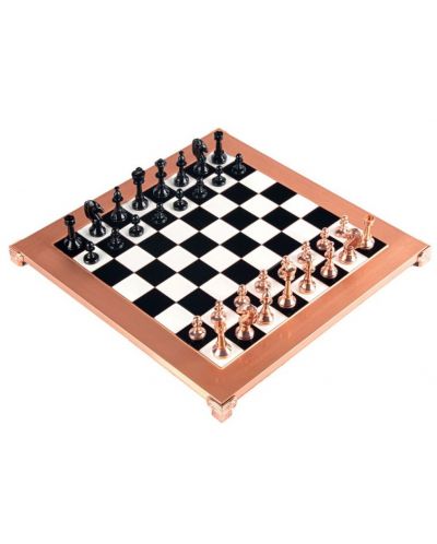 Luksuzni šah Manopoulos - Staunton, crno i bakreno, 36 х 36 - 3