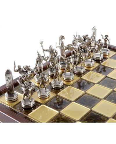 Luksuzni ručno rađeni šah Manopoulos - Starogrčka mitologija, 34 х 34 cm - 4